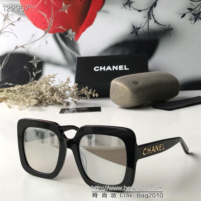 CHANEL香奈兒 CH5408 2019年開春新款 潮流爆款 時尚方框太陽鏡 高品質 網紅潮款墨鏡  lly1285